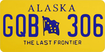 AK license plate GQB306