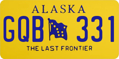 AK license plate GQB331