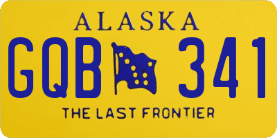 AK license plate GQB341