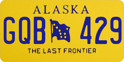 AK license plate GQB429