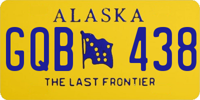 AK license plate GQB438