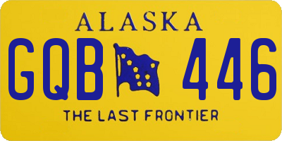 AK license plate GQB446