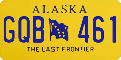 AK license plate GQB461