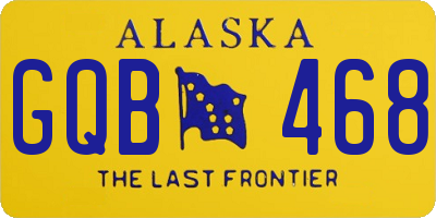 AK license plate GQB468