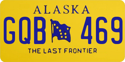 AK license plate GQB469