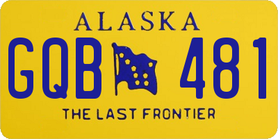 AK license plate GQB481