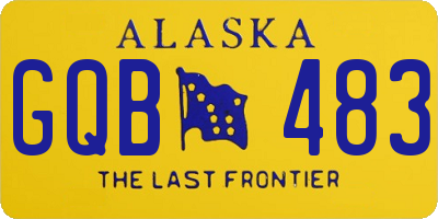 AK license plate GQB483