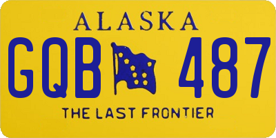 AK license plate GQB487
