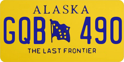 AK license plate GQB490