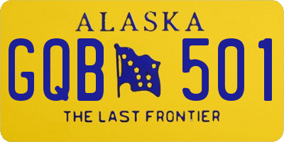 AK license plate GQB501