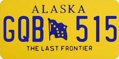 AK license plate GQB515