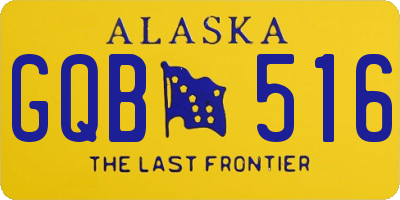 AK license plate GQB516