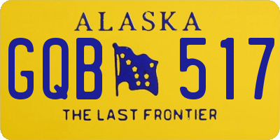 AK license plate GQB517