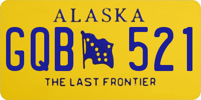 AK license plate GQB521