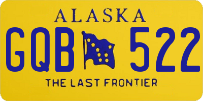 AK license plate GQB522