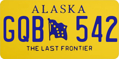 AK license plate GQB542