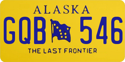 AK license plate GQB546