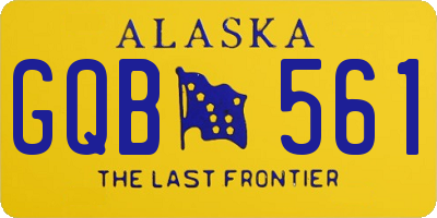 AK license plate GQB561