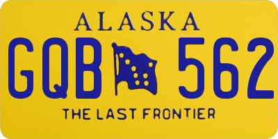 AK license plate GQB562