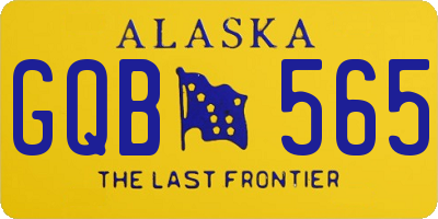 AK license plate GQB565