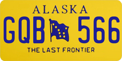 AK license plate GQB566