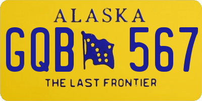 AK license plate GQB567
