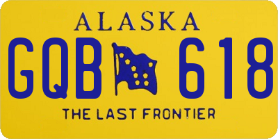 AK license plate GQB618
