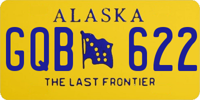 AK license plate GQB622