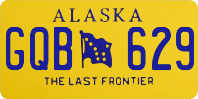 AK license plate GQB629