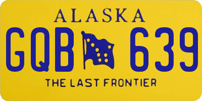 AK license plate GQB639