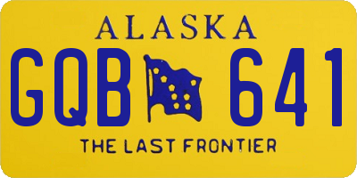 AK license plate GQB641