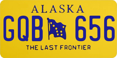 AK license plate GQB656