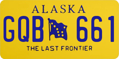 AK license plate GQB661