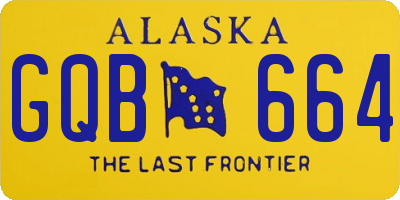 AK license plate GQB664