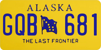 AK license plate GQB681