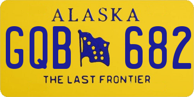 AK license plate GQB682
