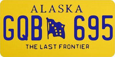 AK license plate GQB695