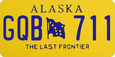 AK license plate GQB711