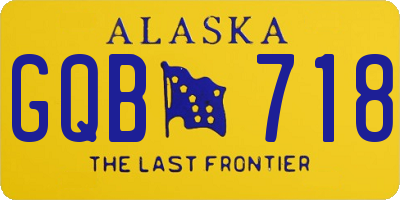 AK license plate GQB718