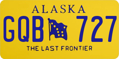 AK license plate GQB727