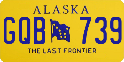 AK license plate GQB739