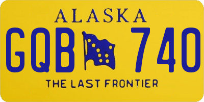 AK license plate GQB740