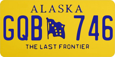 AK license plate GQB746