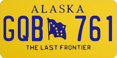 AK license plate GQB761