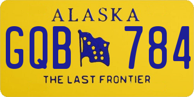 AK license plate GQB784