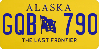 AK license plate GQB790