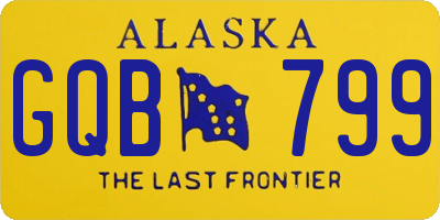 AK license plate GQB799