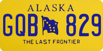AK license plate GQB829
