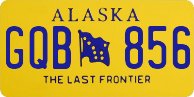 AK license plate GQB856