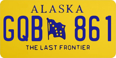 AK license plate GQB861